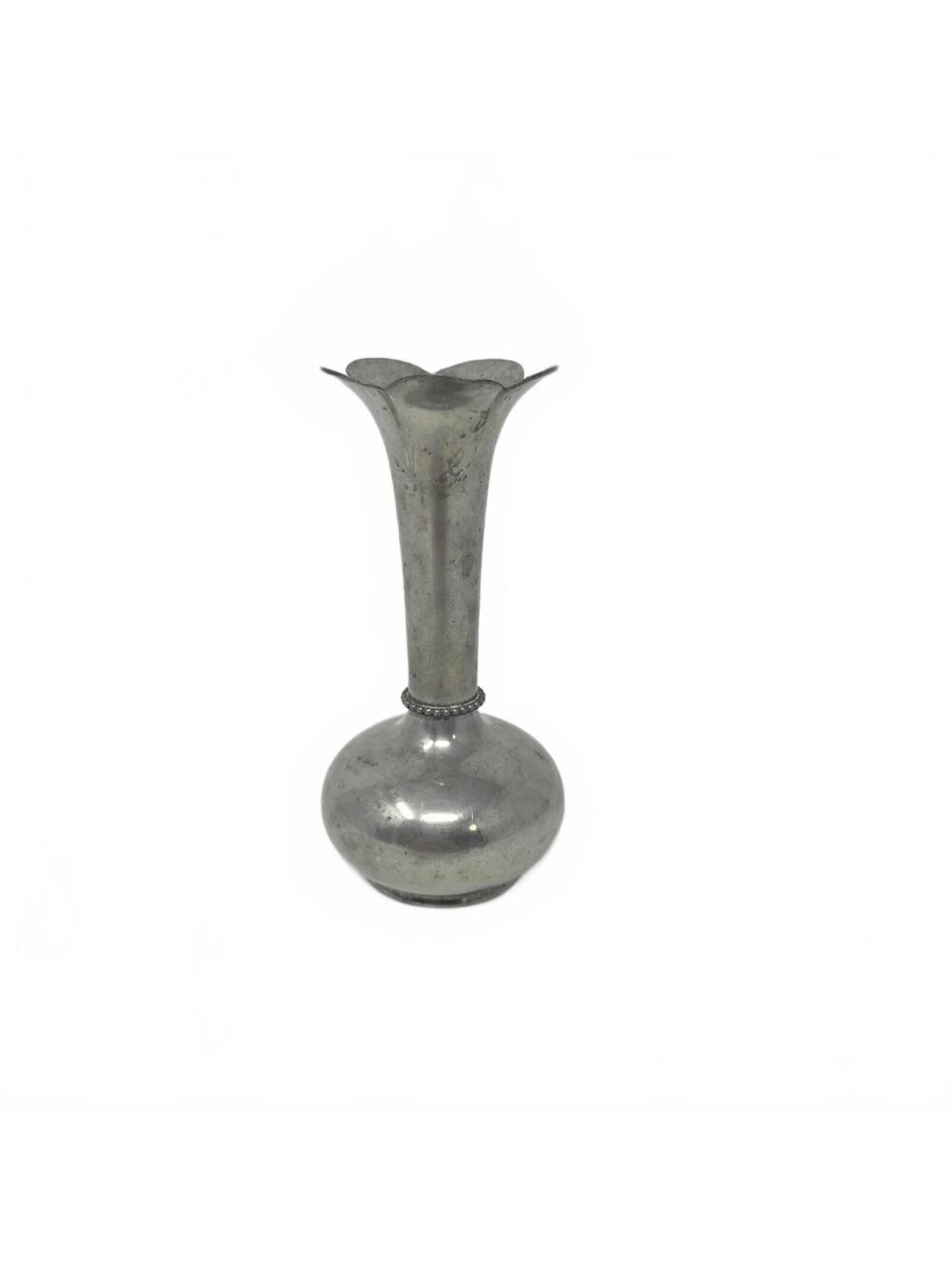 Vintage B&M Pewter Bud Vase with Flared Rim Norway